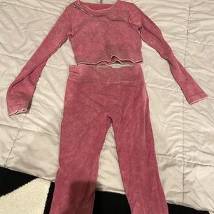 Two piece workout set.